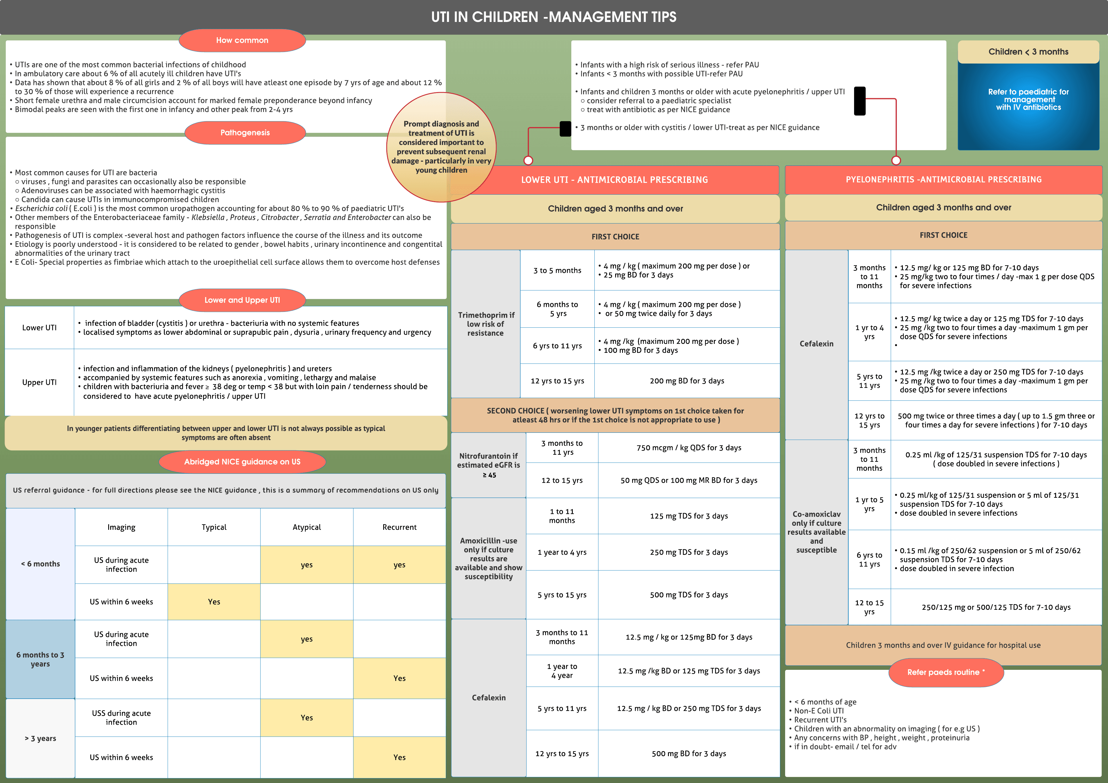 UTI in children-management